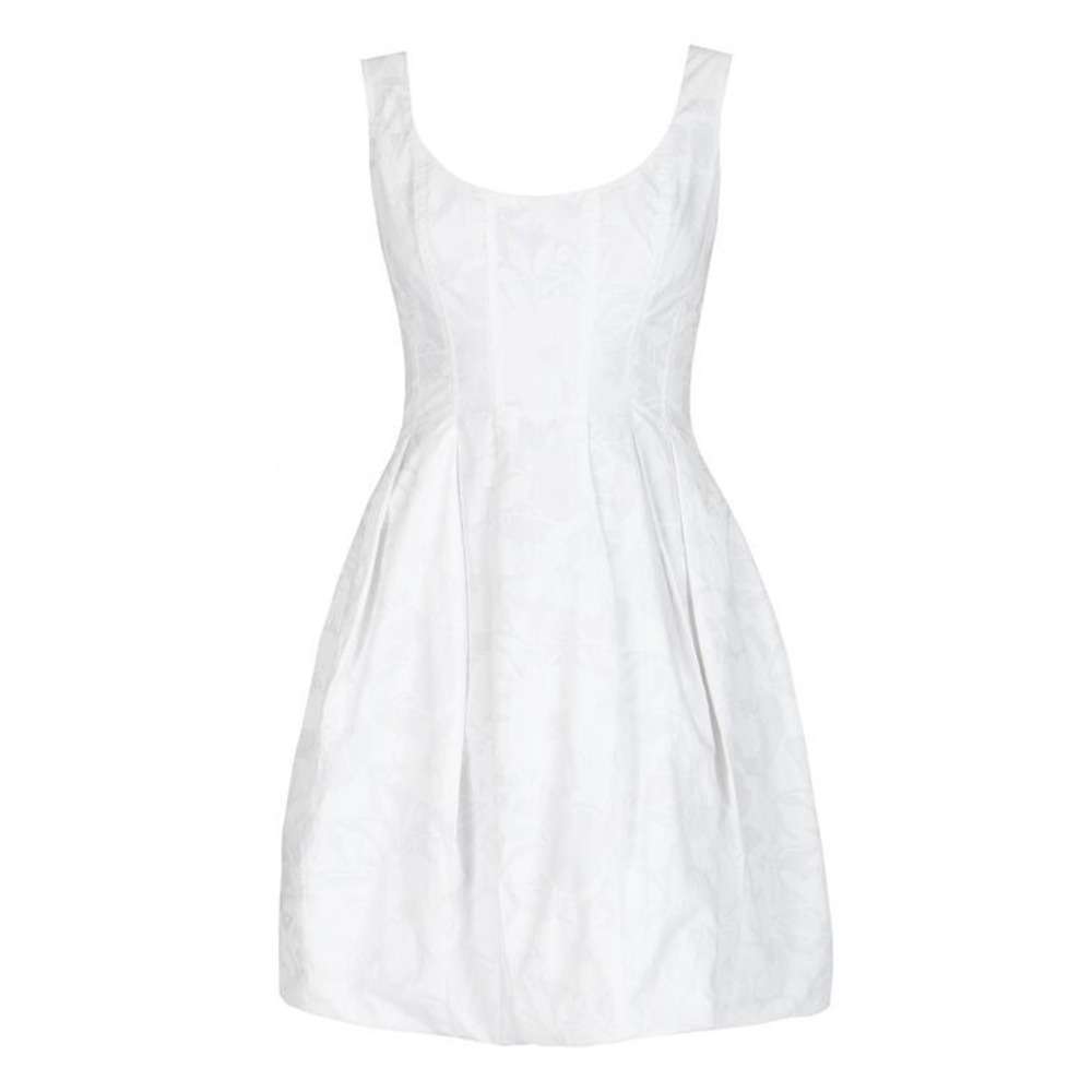 Derek Lam 10 Crosby Fit & Flare Dress Women Size 2 White New Floral Jacquard